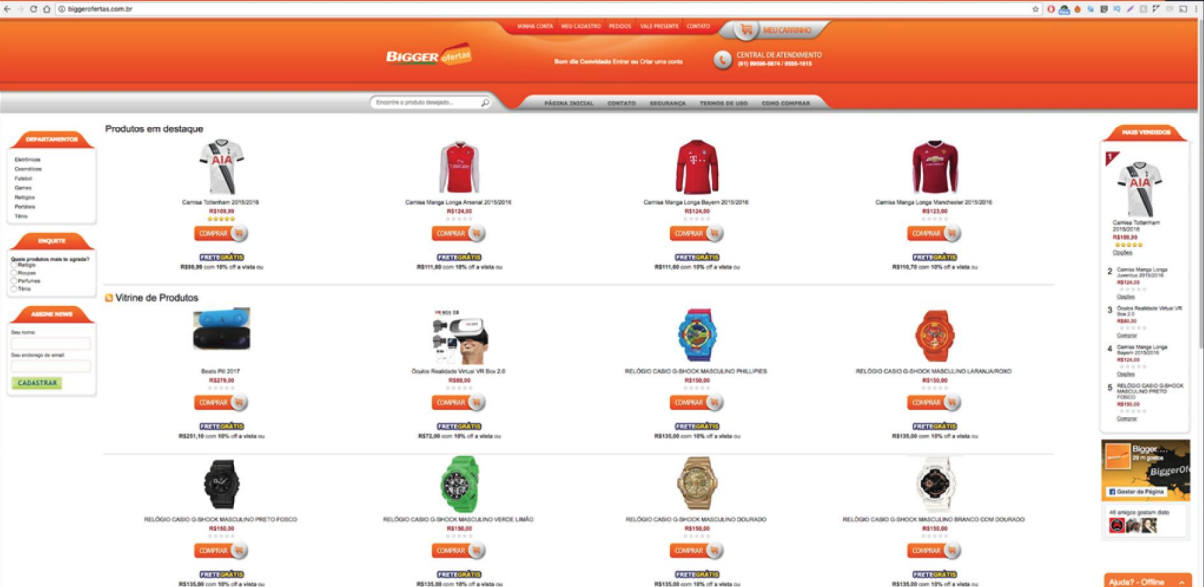 Bigger Ofertas loja de dropshipping do Arthur Diniz - Nova Riqueza