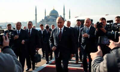 delegacao-russa-sem-putin-chega-a-istambul-para-dialogo-com-zelensky-em-meio-a-criticas