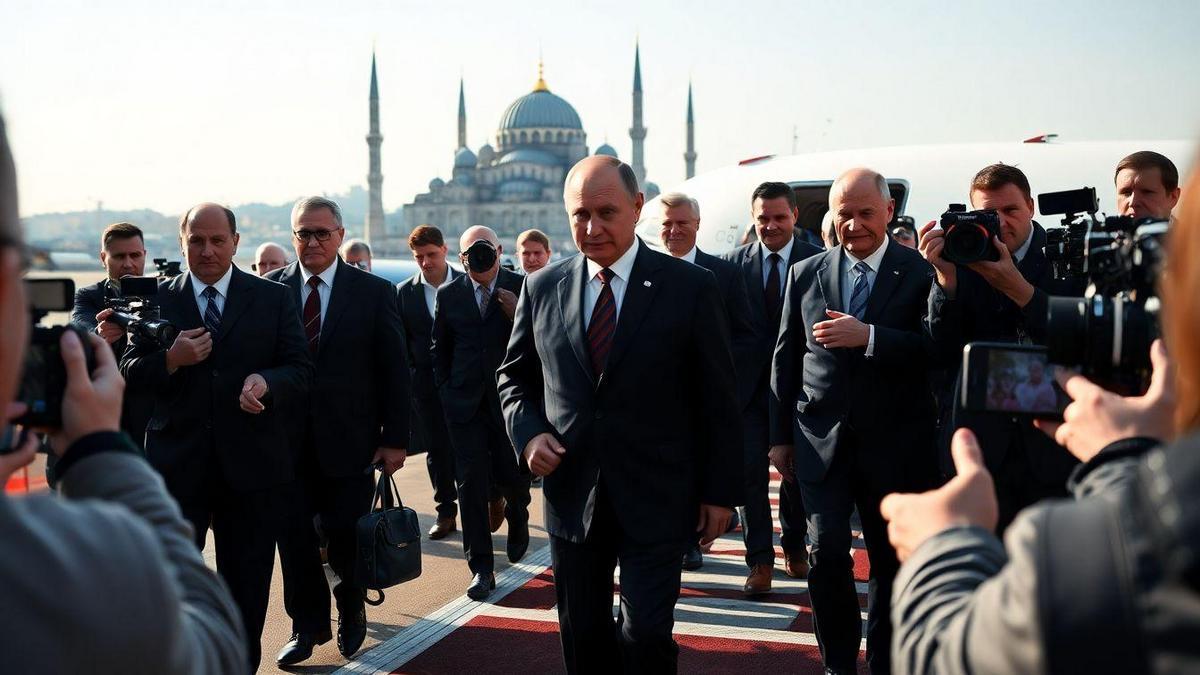 delegacao-russa-sem-putin-chega-a-istambul-para-dialogo-com-zelensky-em-meio-a-criticas