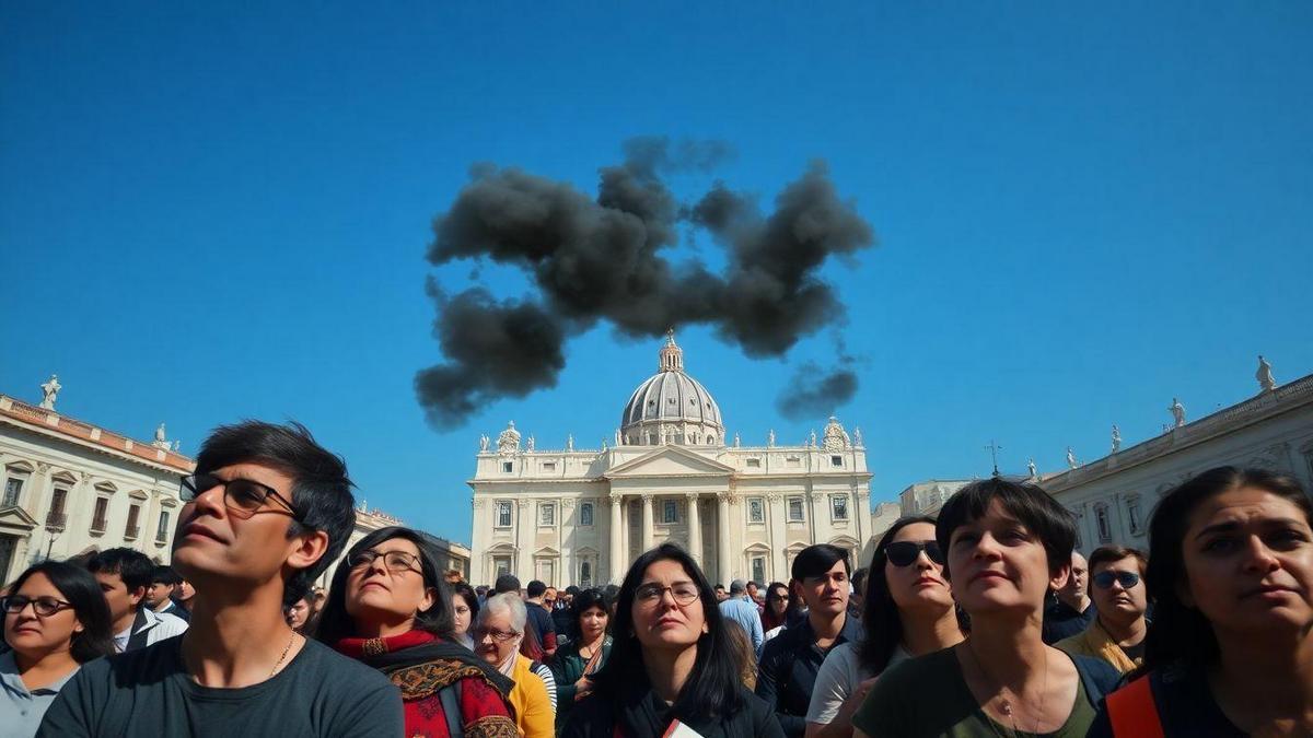 fumaca-preta-no-conclave-decepciona-multidoes-em-praca-de-sao-pedro