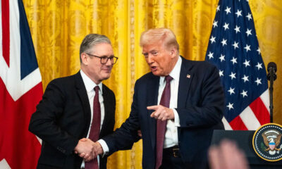 Trump marca um chá (com tarifas) com o Reino Unido (Imagem: Washington Post)
